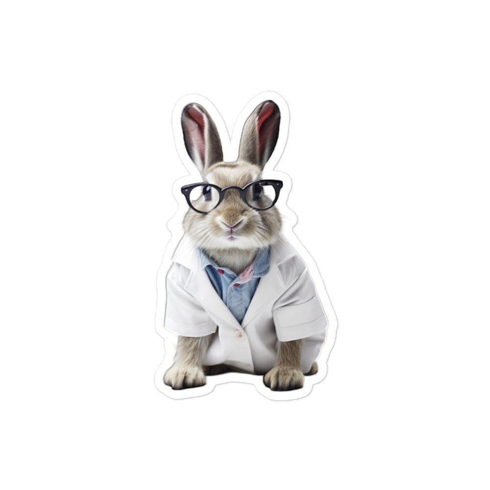 Himalayan Compassionate Doctor Bunny Sticker - Stickerfy.ai