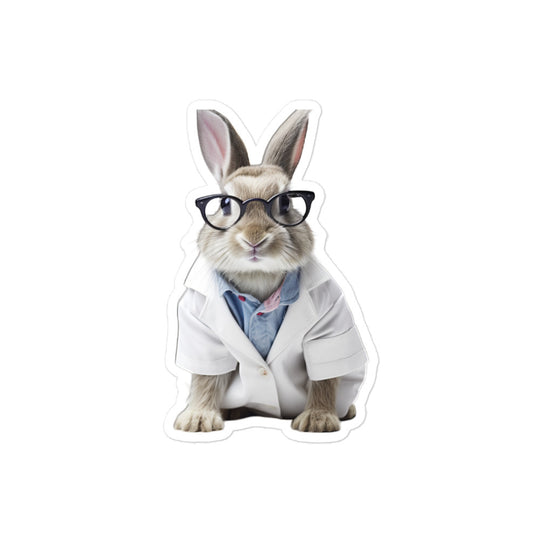 Himalayan Compassionate Doctor Bunny Sticker - Stickerfy.ai