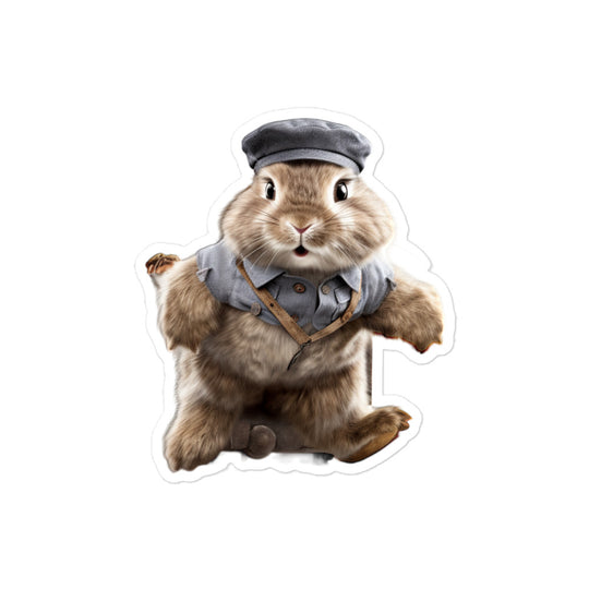 Jersey Wooly Transit Operator Bunny Sticker - Stickerfy.ai