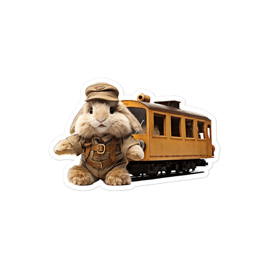 Jersey Wooly Transit Operator Bunny Sticker - Stickerfy.ai