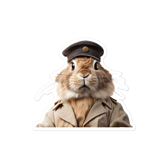 Lionhead Transit Operator Bunny Sticker - Stickerfy.ai