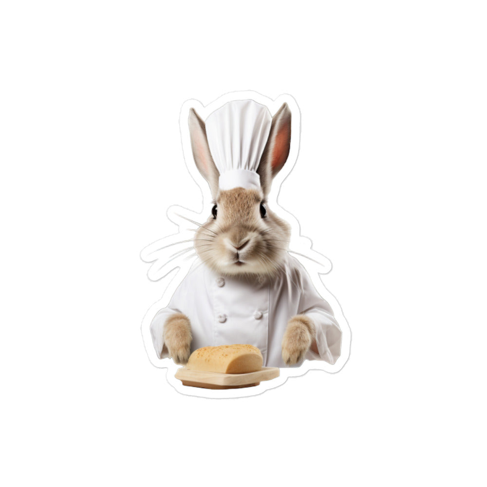 Lionhead Chef Bunny Sticker - Stickerfy.ai