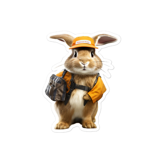 Mini Rex Transit Operator Bunny Sticker - Stickerfy.ai