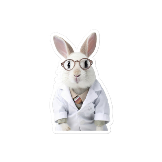 Mini Rex Compassionate Doctor Bunny Sticker - Stickerfy.ai