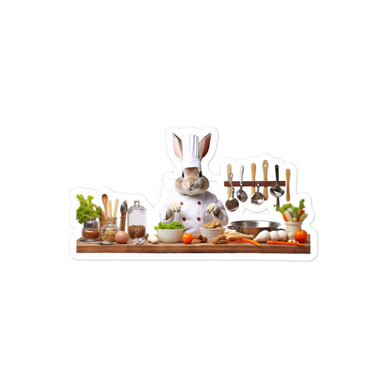 Mini Rex Chef Bunny Sticker - Stickerfy.ai