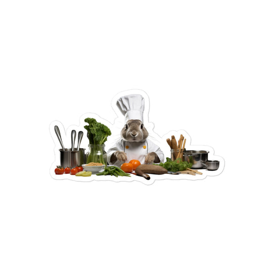 Mini Rex Chef Bunny Sticker - Stickerfy.ai