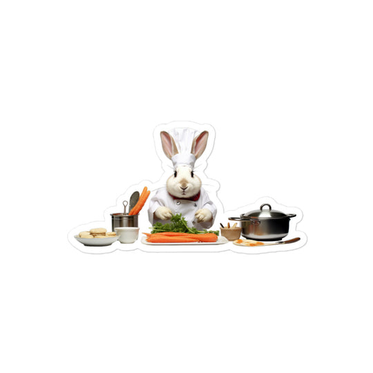 Mini Rex Chef Bunny Sticker - Stickerfy.ai