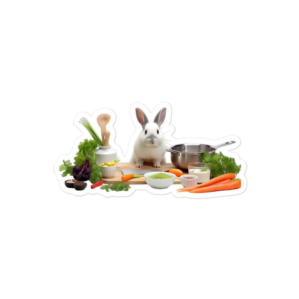 Netherland Dwarf Chef Bunny Sticker - Stickerfy.ai