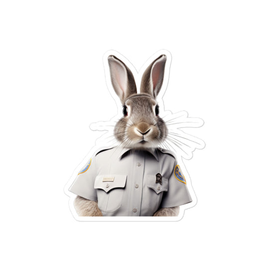 New Zealand Security Officer Bunny Sticker - Stickerfy.ai