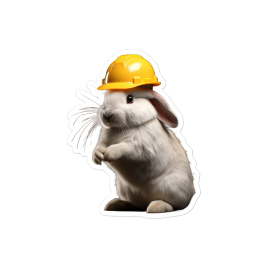 New Zealand Contractor Bunny Sticker - Stickerfy.ai