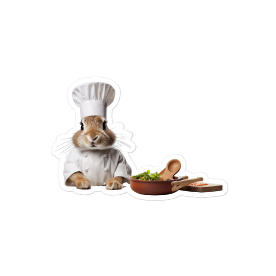 New Zealand Chef Bunny Sticker - Stickerfy.ai