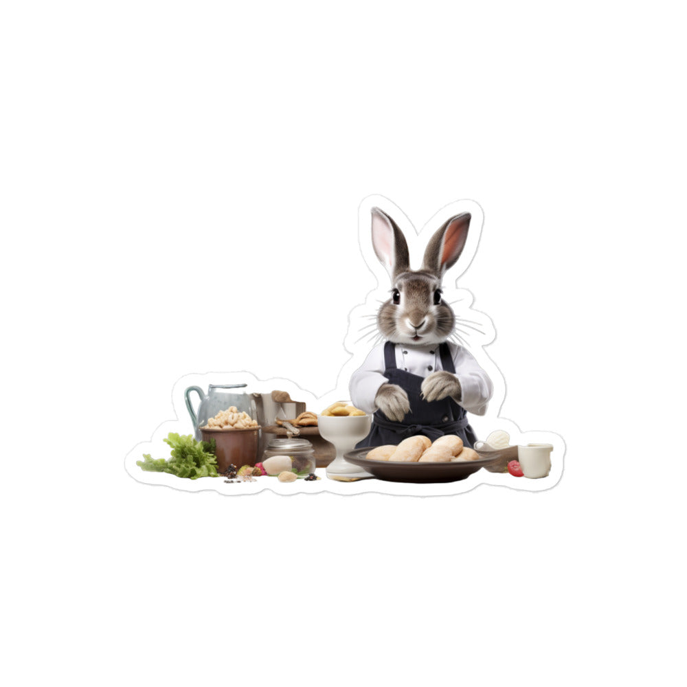 New Zealand Chef Bunny Sticker - Stickerfy.ai