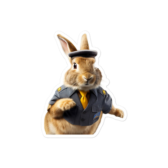 Rhinelander Transit Operator Bunny Sticker - Stickerfy.ai