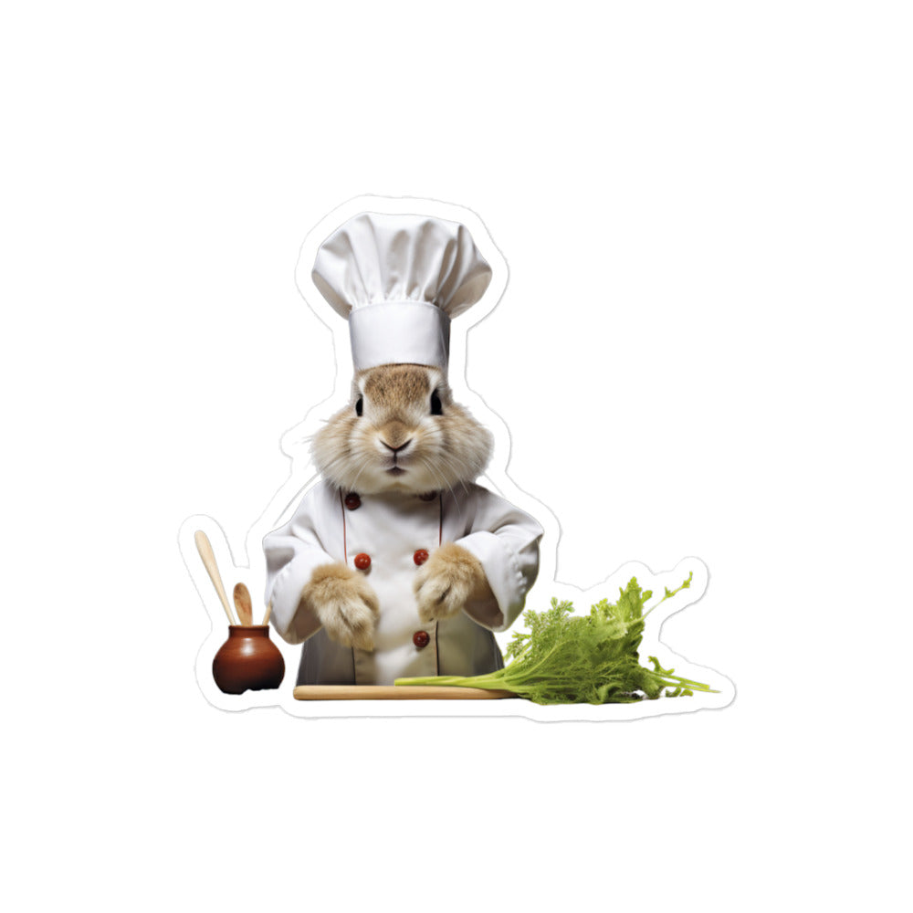 Rhinelander Chef Bunny Sticker - Stickerfy.ai