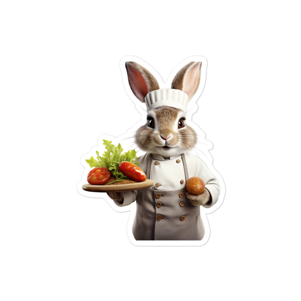 Polish Chef Bunny Sticker - Stickerfy.ai