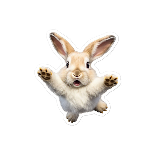 American Bunny Sticker - Stickerfy.ai