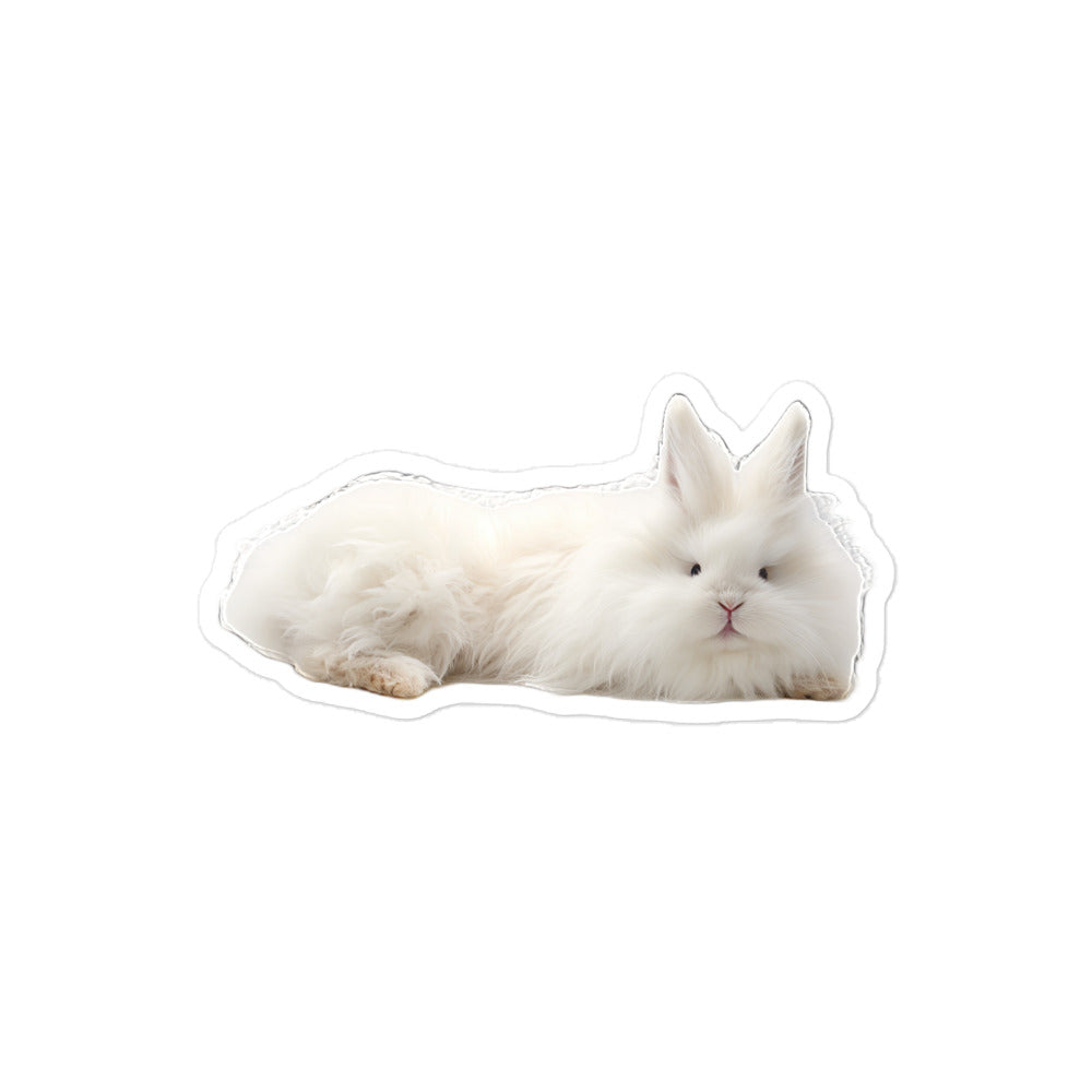 Angora Bunny Sticker - Stickerfy.ai