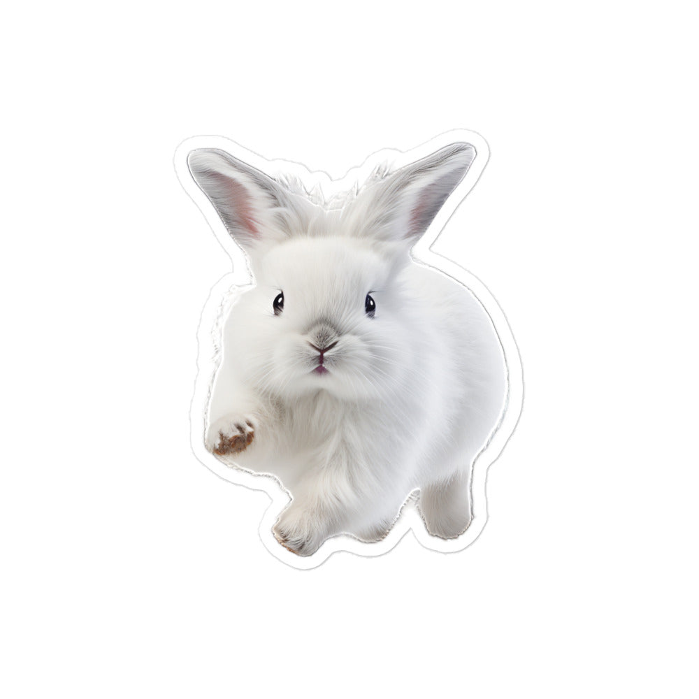 Angora Bunny Sticker - Stickerfy.ai