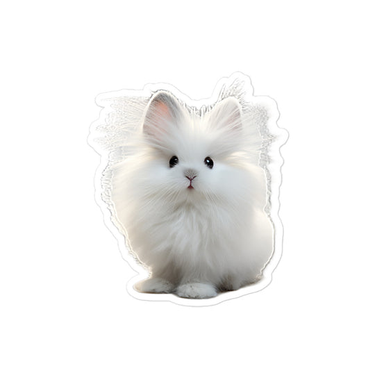 Angora Bunny Sticker - Stickerfy.ai