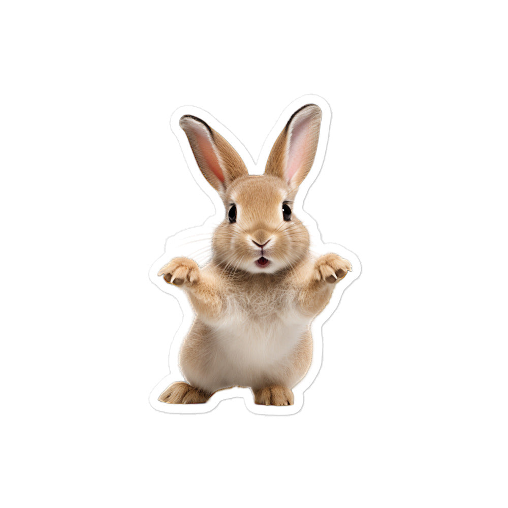 Mini Rex Bunny Sticker - Stickerfy.ai