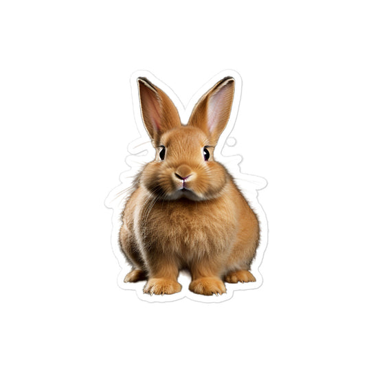 Mini Rex Bunny Sticker - Stickerfy.ai