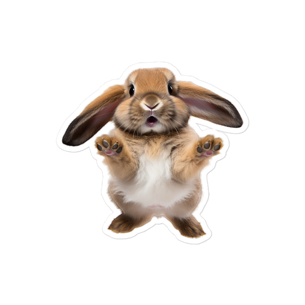 Mini Lop Bunny Sticker - Stickerfy.ai