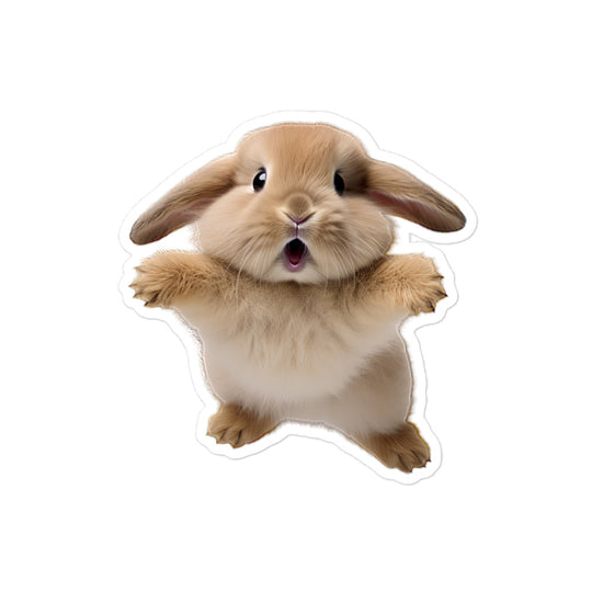 Mini Lop Bunny Sticker - Stickerfy.ai