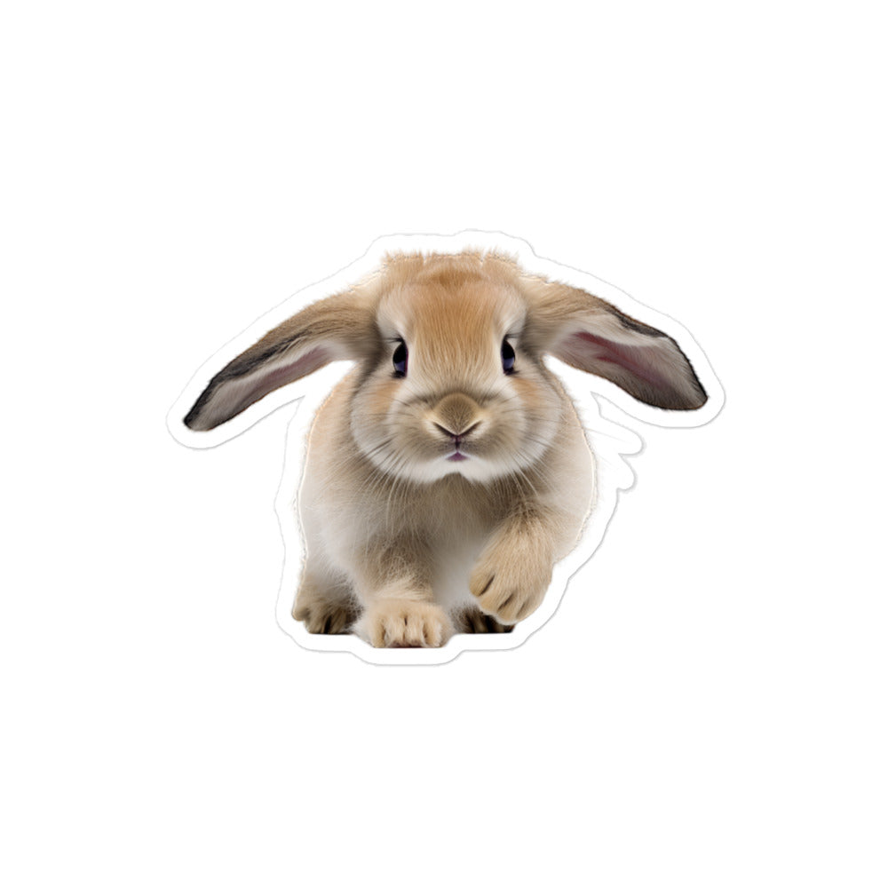 Mini Lop Bunny Sticker - Stickerfy.ai