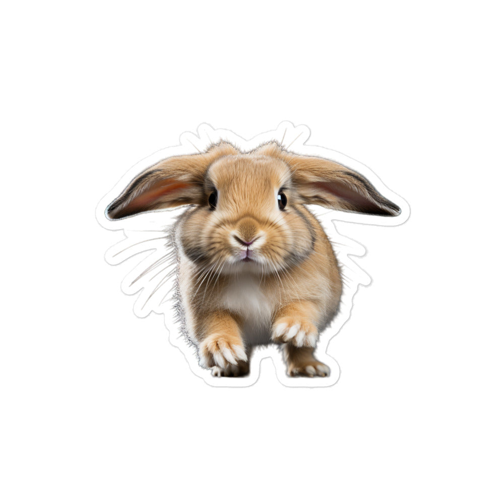 Mini Lop Bunny Sticker - Stickerfy.ai