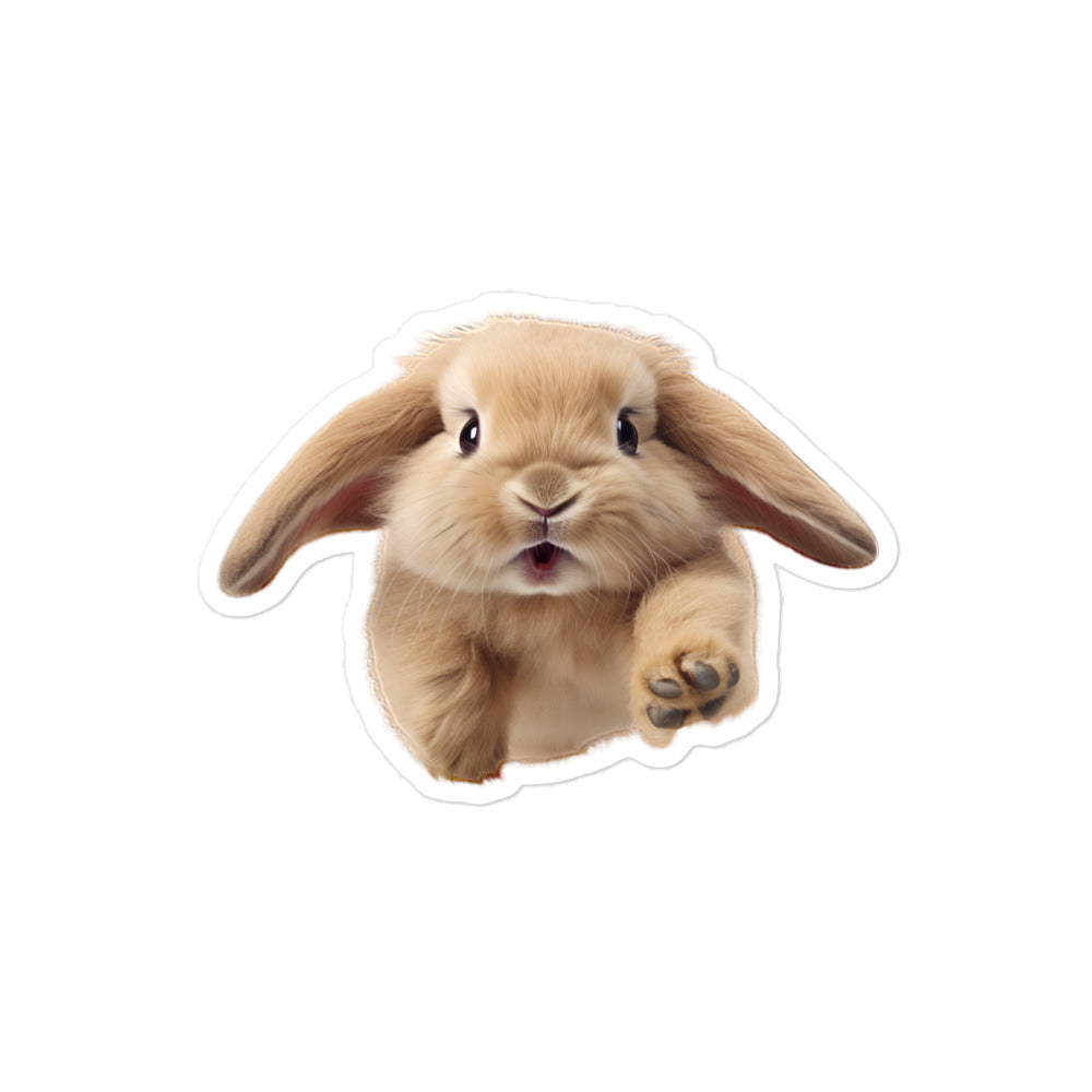 Mini Lop Bunny Sticker - Stickerfy.ai