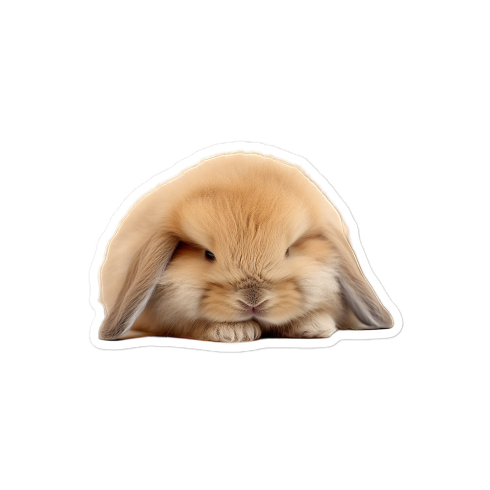 Mini Lop Bunny Sticker - Stickerfy.ai