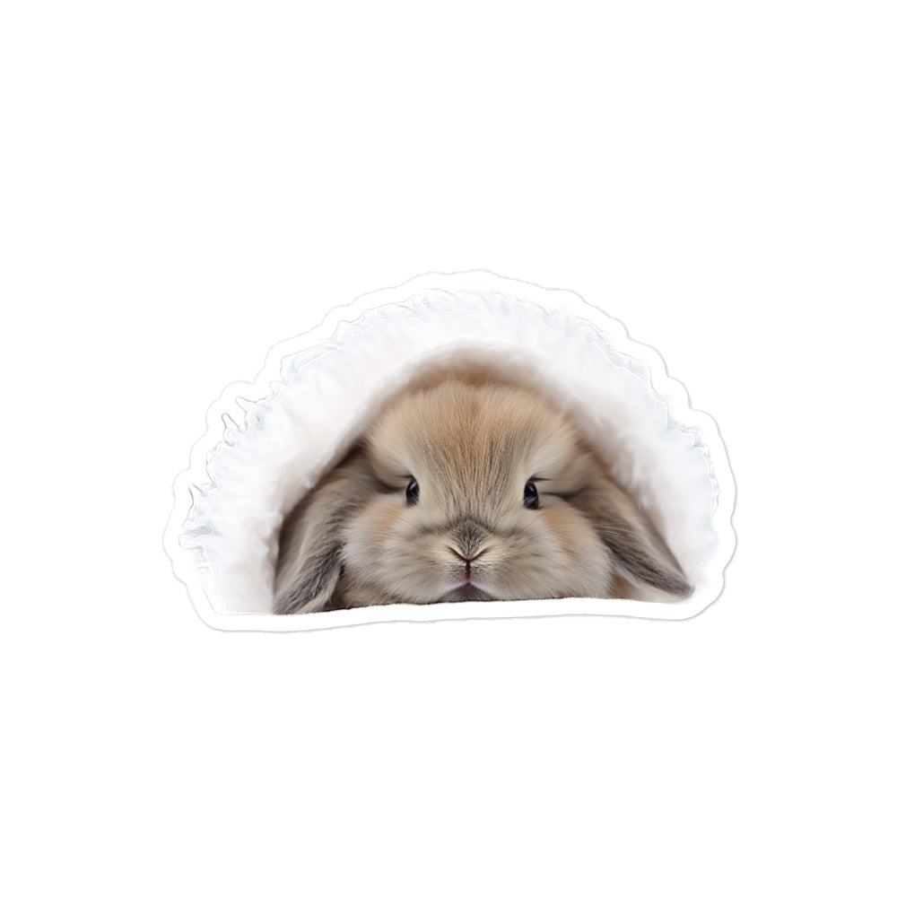 Mini Lop Bunny Sticker - Stickerfy.ai