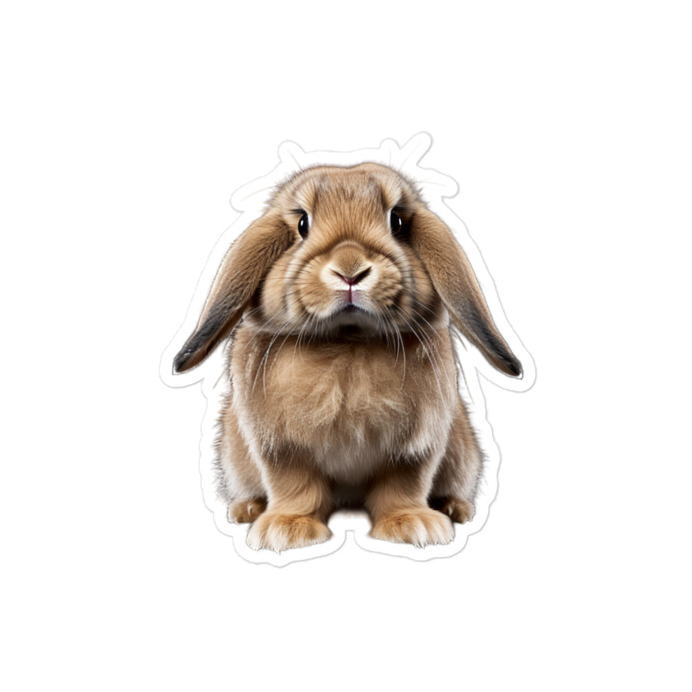 Mini Lop Bunny Sticker - Stickerfy.ai