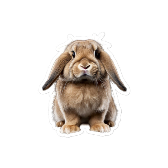 Mini Lop Bunny Sticker - Stickerfy.ai