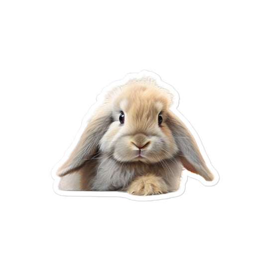 Mini Lop Bunny Sticker - Stickerfy.ai