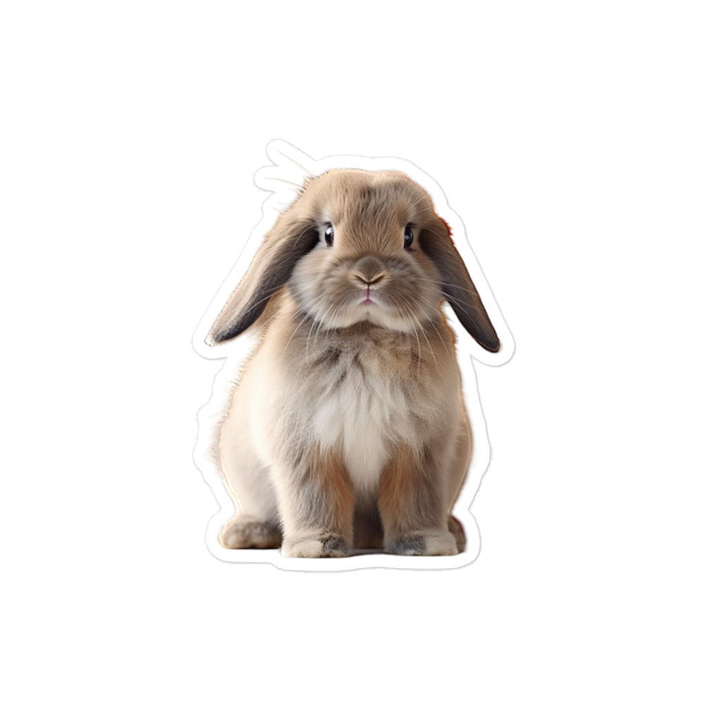 Mini Lop Bunny Sticker - Stickerfy.ai