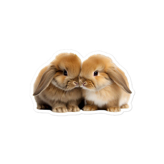 Holland Lop Bunny Sticker - Stickerfy.ai