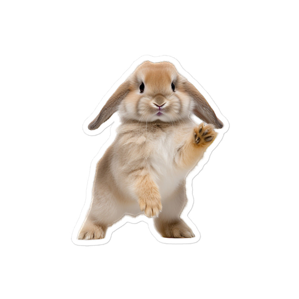 Holland Lop Bunny Sticker - Stickerfy.ai