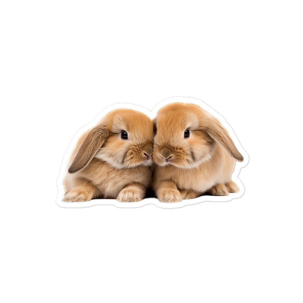 Holland Lop Bunny Sticker - Stickerfy.ai