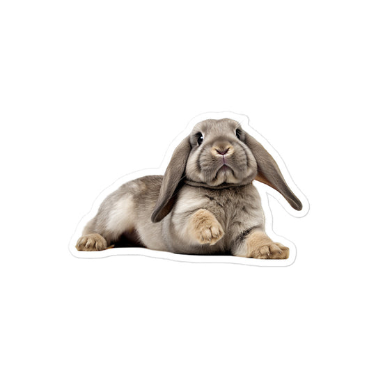 English Lop Bunny Sticker - Stickerfy.ai