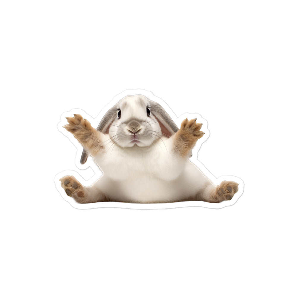 English Lop Bunny Sticker - Stickerfy.ai