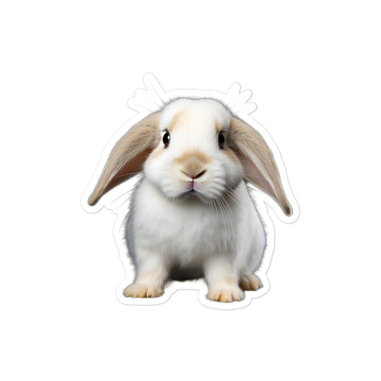 English Lop Bunny Sticker - Stickerfy.ai
