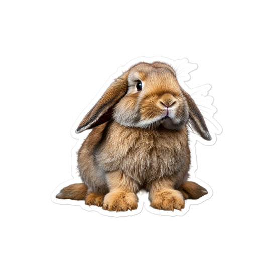 English Lop Bunny Sticker - Stickerfy.ai