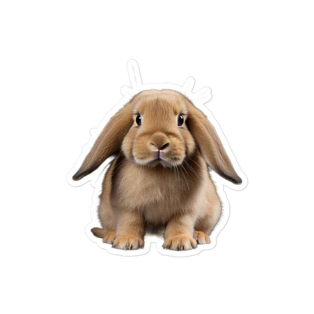 English Lop Bunny Sticker - Stickerfy.ai