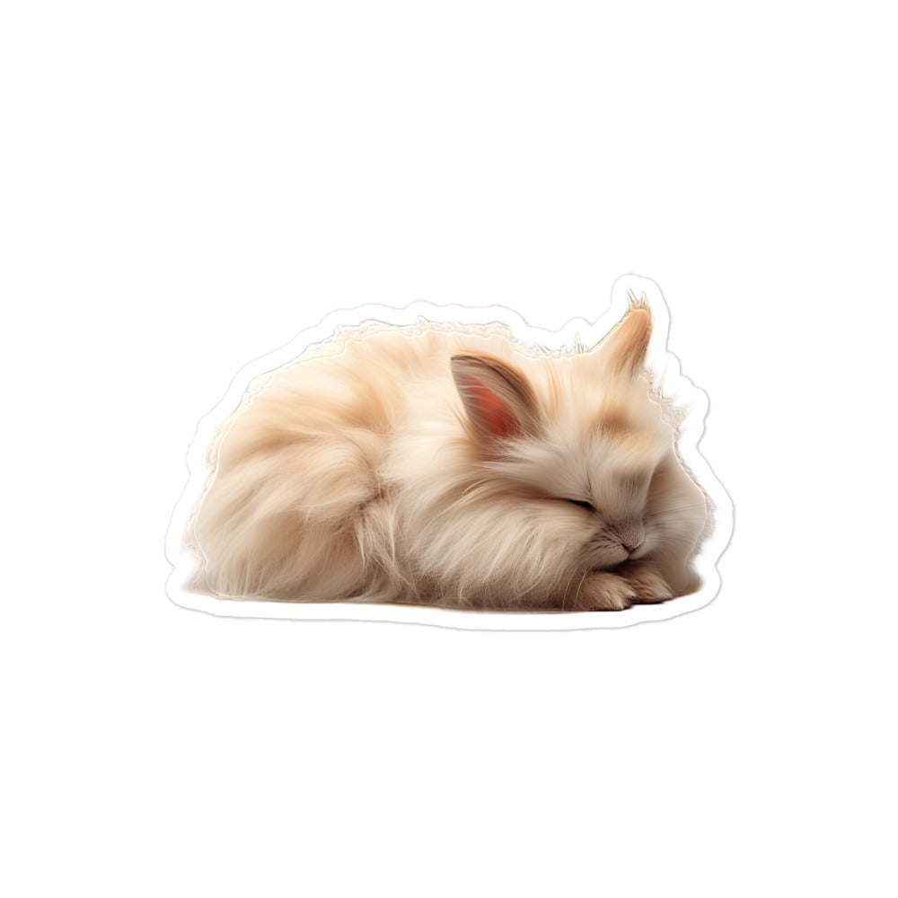 Lionhead Bunny Sticker - Stickerfy.ai