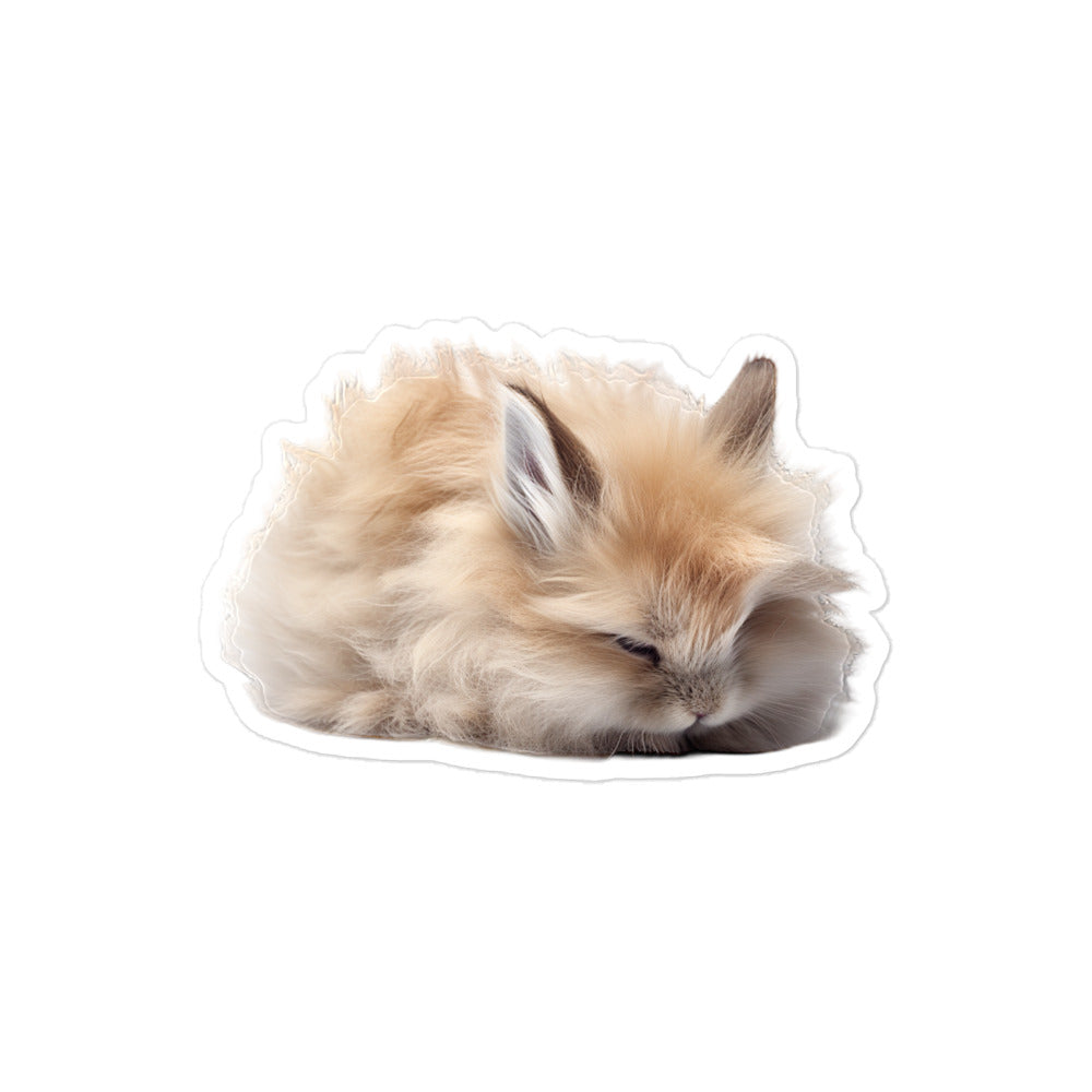 Lionhead Bunny Sticker - Stickerfy.ai