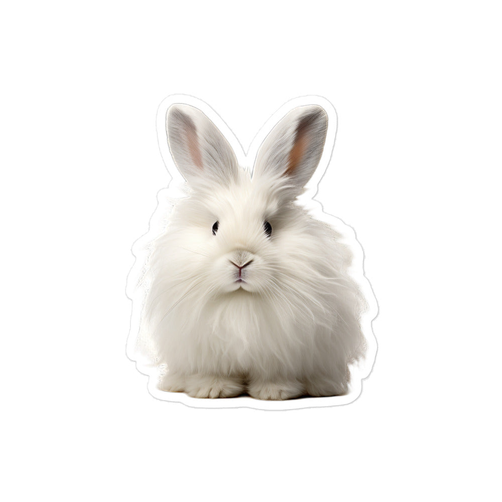 French Angora Bunny Sticker - Stickerfy.ai