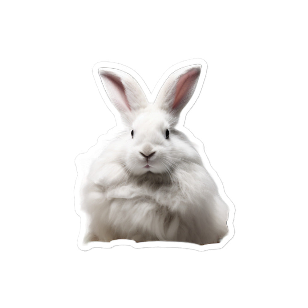 French Angora Bunny Sticker - Stickerfy.ai