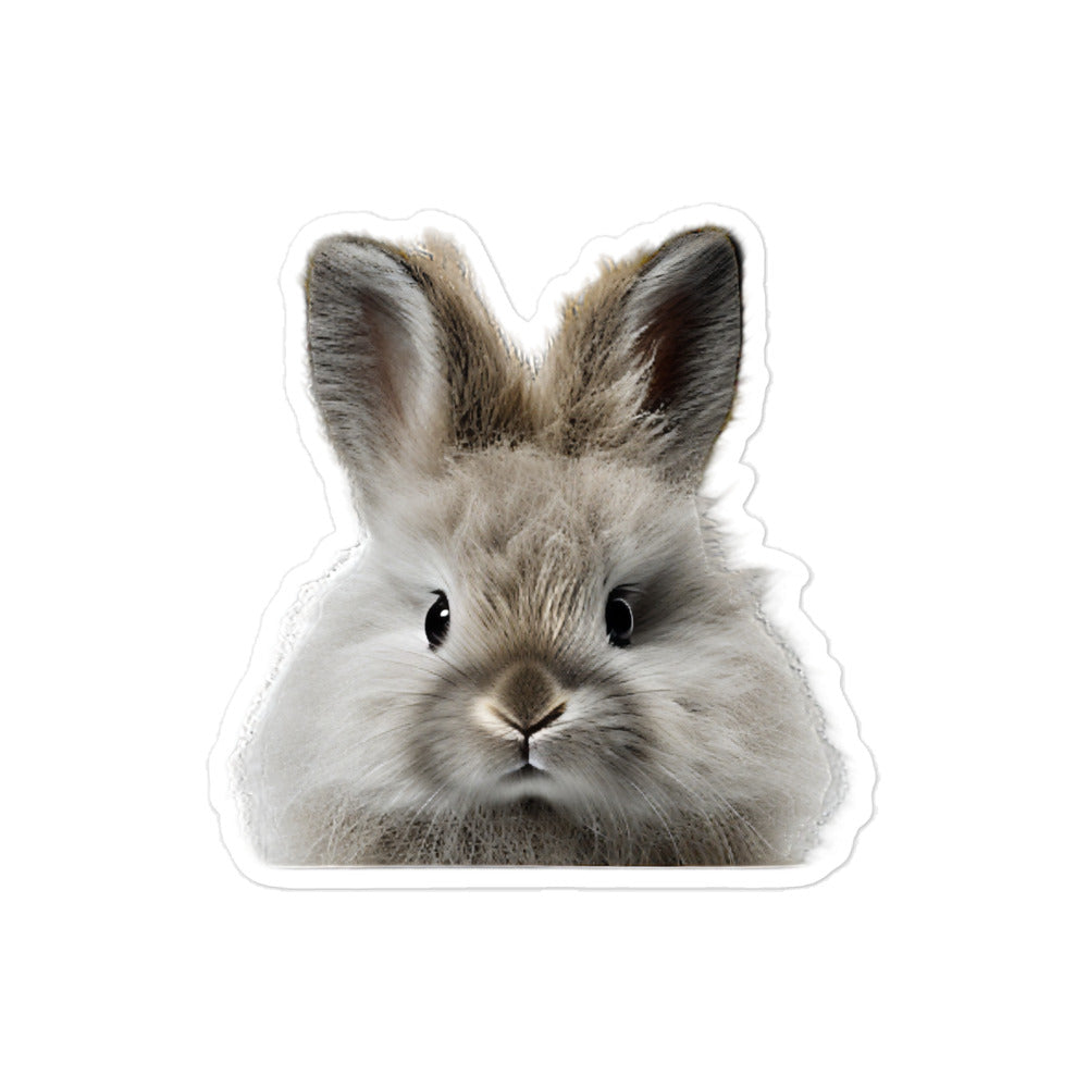 Jersey Wooly Bunny Sticker - Stickerfy.ai