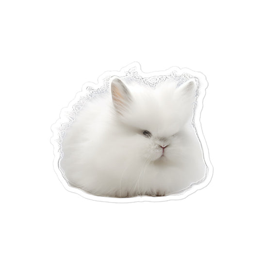 Jersey Wooly Bunny Sticker - Stickerfy.ai